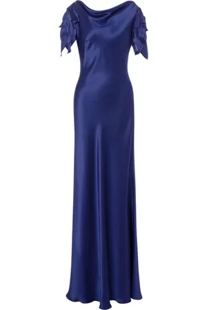 Alberta Ferretti Femme, Robes, Bleu, Taille: 42 FR Robe Bleue Élégante pour Femmes