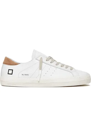 D.A.T.E. Homme, Chaussures, Blanc, Taille: 41 EU Baskets Blancs en Cuir Bas