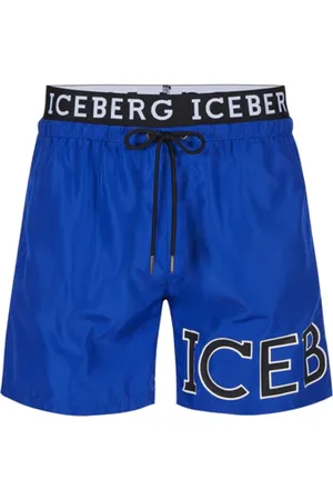 Iceberg Homme, Maillots de bain, Bleu, Taille: S Short de Bain Basique