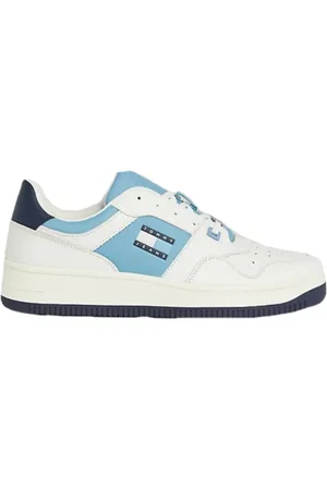 Tommy Hilfiger Homme, Chaussures, Bleu, Taille: 41 EU Baskets en cuir