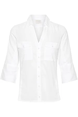 Part Two Femme, Blouses et Chemises, Blanc, Taille: 40 FR Cortnia Classic Shirt