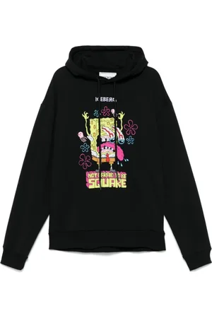 Iceberg Homme, Sweatshirts et sweats à capuche, Noir, Taille: S Sweat à Capuche Noir Logo Brodé