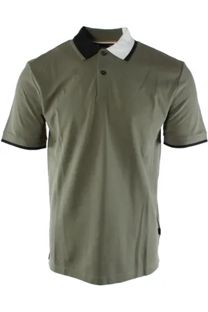 HUGO BOSS Homme, Tops, Vert, Taille: S Polo en Coton Élasthanne