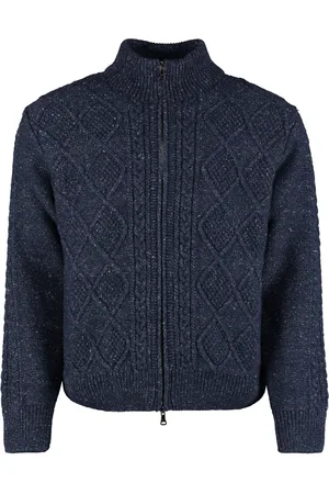 Paul & Shark Homme, Pulls, Bleu, Taille: M Pull Col Roulé Confortable en Maille Côtelée