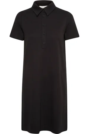 Part Two Femme, Robes, Noir, Taille: 48 FR Robe Chemise Noire Eliviapw