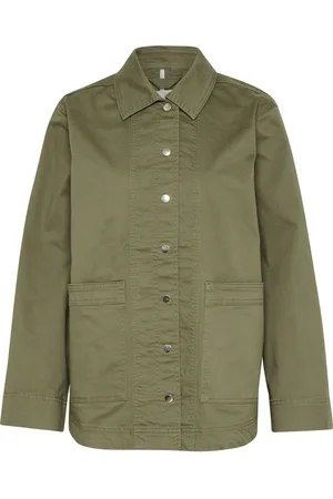 Part Two Femme, Vestes, Vert, Taille: 44 FR Veste élégante à poches surdimensionnées
