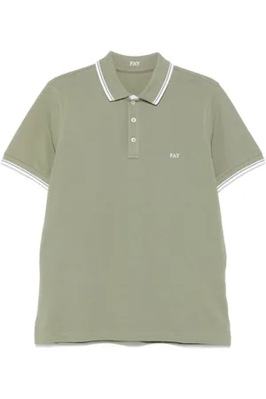 FAY Homme, Tops, Vert, Taille: XL Polo Vert Manches Courtes