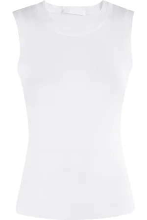 Helmut Lang Femme, Tops, Blanc, Taille: 38 FR Débardeur Muscle Bébé Blanc