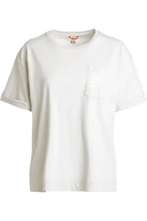 Parajumpers Femme, Tops, Blanc, Taille: 44 FR Tee Poche T-shirt en Jersey de Coton