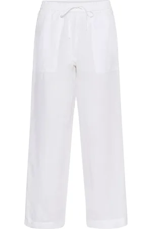 Part Two Femme, Pantalons, Blanc, Taille: 40 FR Pantalon Droit Blanc Éclatant