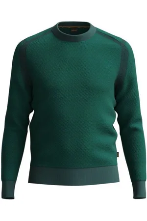 HUGO BOSS Homme, Pulls, Vert, Taille: S Cardigan en maille Aquila