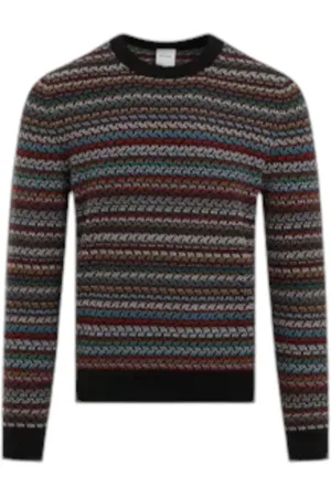 Paul Smith Homme, Pulls, Multicolore, Taille: M Pull en Tricot Intarsia à Rayures