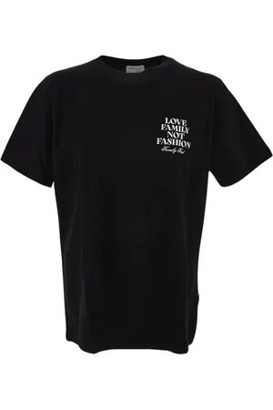 Family First Homme, Tops, Noir, Taille: L T-shirt avec étiquette logo