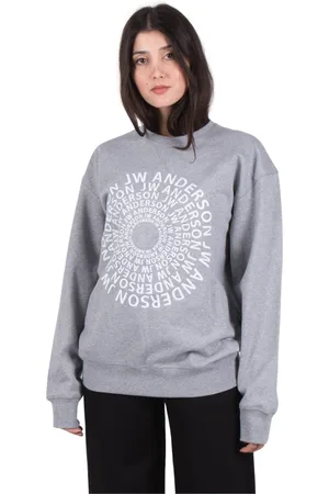 J.W.Anderson Femme, Sweatshirts et sweats à capuche, Gris, Taille: 38 FR T-shirt d`entraînement Confortable et Élégant