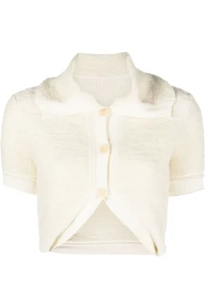 Jacquemus Femme, Pulls, Blanc, Taille: 36 FR Maglia 110 Cardigan