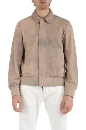 GIORGIO BRATO Homme, Vestes, , Taille: XL Veste en Cuir Suédé Slim Fit