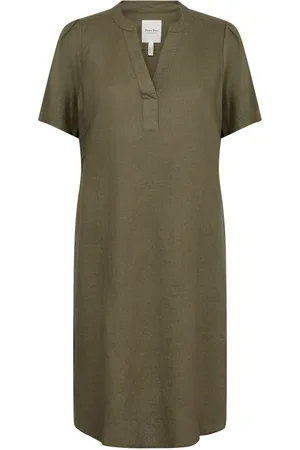 Part Two Femme, Robes, Vert, Taille: 36 FR Élégante robe à col en V