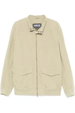 Barbour Homme, Vestes, Vert, Taille: L Veste verte à fermeture éclair avec poches à rabat