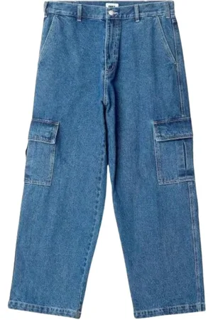 Obey Homme, Jeans, Bleu, Taille: W33 Pantalon Cargo en Coton