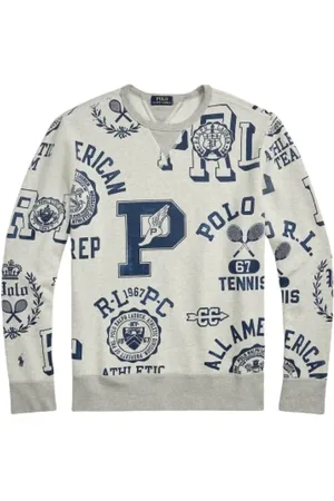 Ralph Lauren Homme, Pulls, Blanc, Taille: M SweaT-shirt Graphique Sportif en Coton