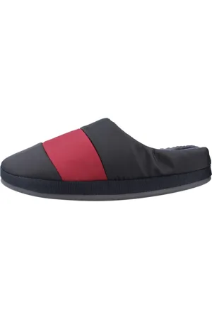 Tommy Hilfiger Homme, Chaussures, Bleu, Taille: 41 EU Mules Drapeau en Nylon