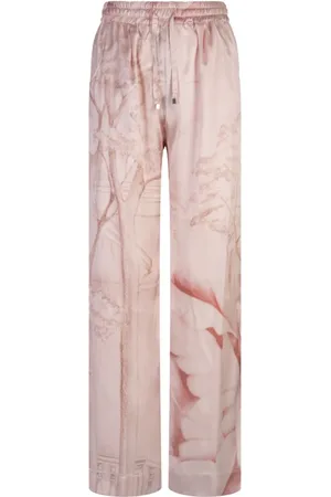 Kiton Femme, Pantalons, Rose, Taille: 40 FR Pantalon Large