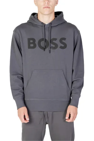 HUGO BOSS Homme, Sweatshirts et sweats à capuche, Gris, Taille: S Sweat à capuche en coton