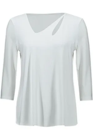 Joseph Ribkoff Femme, Blouses et Chemises, Blanc, Taille: 42 FR Vanilla Top