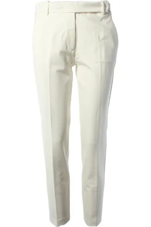 Pinko Femme, Pantalons, Blanc, Taille: 38 FR Pantalon slim