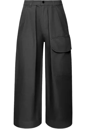 J.W.Anderson Homme, Pantalons, Gris, Taille: S Pantalon Cargo Jambe Large