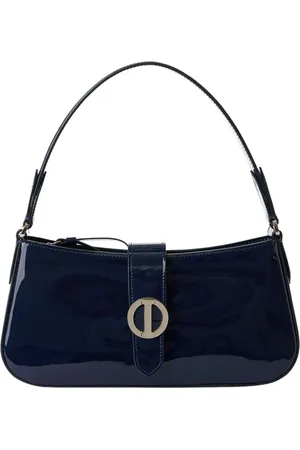 Iceberg Femme, Sacs, Bleu, Taille: ONE Size Sac porté main Piuma bleu en cuir verni