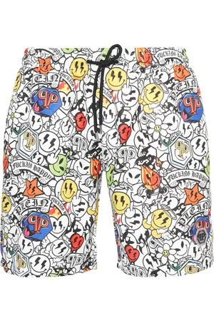 Philipp Plein Homme, Maillots de bain, Multicolore, Taille: L Maillot de bain Élégant pour la Plage