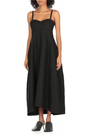Jil Sander Femme, Robes, Noir, Taille: 38 FR Robe en mélange de soie