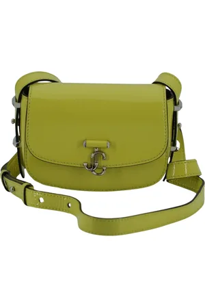 Jimmy Choo Femme, Sacs, Vert, Taille: ONE Size Sac bandoulière petit modèle Lime en cuir verni