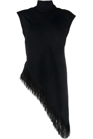Proenza Schouler Femme, Robes, Noir, Taille: 36 FR Blouse Décontractée en Crêpe à Franges