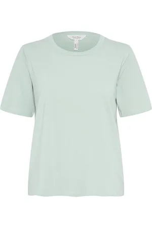Part Two Femme, Tops, Vert, Taille: 38 FR T-shirt Vert à Manches Courtes