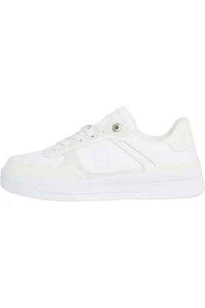 Tommy Hilfiger Homme, Chaussures, Blanc, Taille: 36 EU Basket Baskets Essentielles