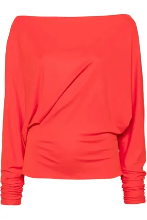 Khaite Femme, Blouses et Chemises, Rouge, Taille: 38 FR Haut à Manches Dolman