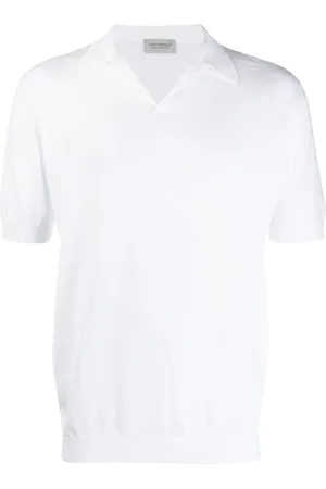JOHN SMEDLEY Homme, Tops, Blanc, Taille: XL Polo en Coton Blanc