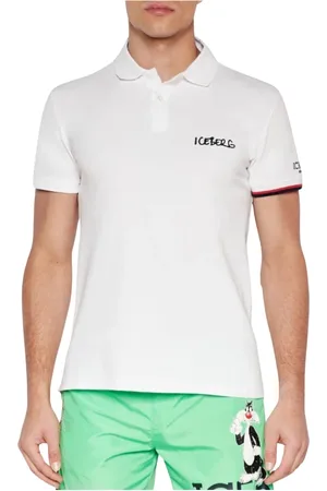 Iceberg Homme, Tops, Blanc, Taille: 2XL Polo Basique Logo