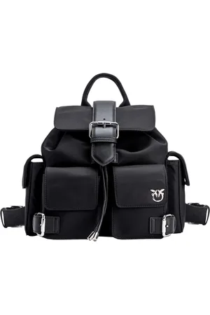 Pinko Homme, Sacs, Noir, Taille: ONE Size Sac à dos Multipoches en Nylon