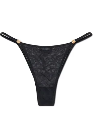 Dsquared2 Femme, Sous-vêtements, Noir, Taille: 42 FR Culottes transparentes