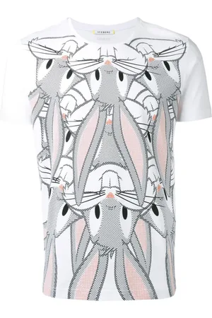 Iceberg Homme, Tops, Blanc, Taille: L T-shirt en coton Bugs Bunny