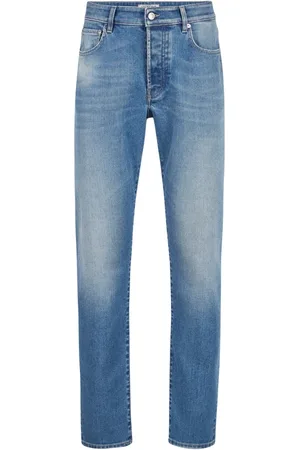 Iceberg Homme, Jeans, Bleu, Taille: W34 Pantalon en denim indigo à 5 poches coupe Carpenter