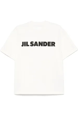 Jil Sander Femme, Tops, Blanc, Taille: 42 FR T-shirt Logo