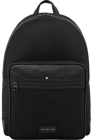 Tommy Hilfiger Homme, Sacs, Noir, Taille: ONE Size Sac à dos décontracté