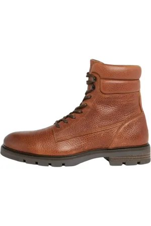 Tommy Hilfiger Homme, Chaussures, Brun, Taille: 44 EU Bottines en cuir rembourrées