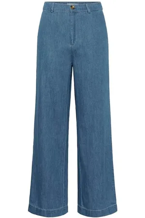 Part Two Femme, Jeans, Bleu, Taille: 42 FR Jean Large