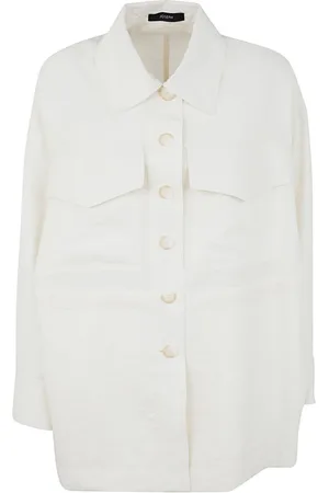 Joseph Femme, Vestes, Blanc, Taille: 36 FR Veste Welbeck en twill texturé