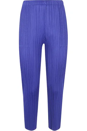 Issey Miyake Femme, Pantalons, Bleu, Taille: 42 FR Pantalon July